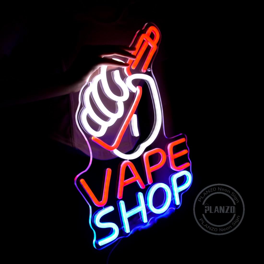 Неоновая вывеска для магазина  – обзор и цена Vaping Shop