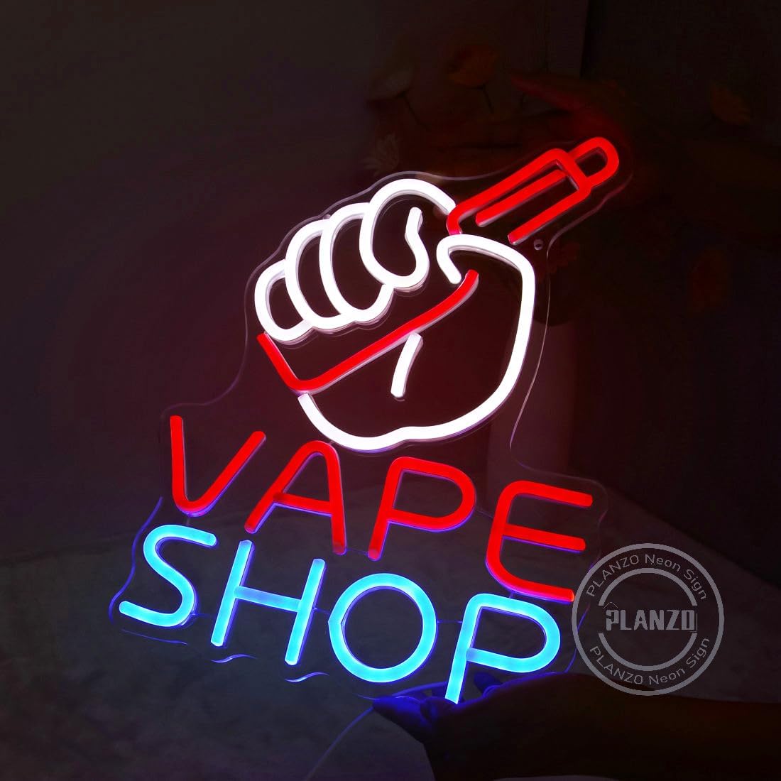 Неоновая вывеска для магазина  – обзор и цена Vaping Shop